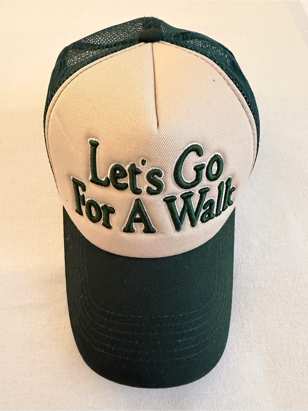 Anthropologie Let's Go For A Walk Two-Tone Trucker Hat